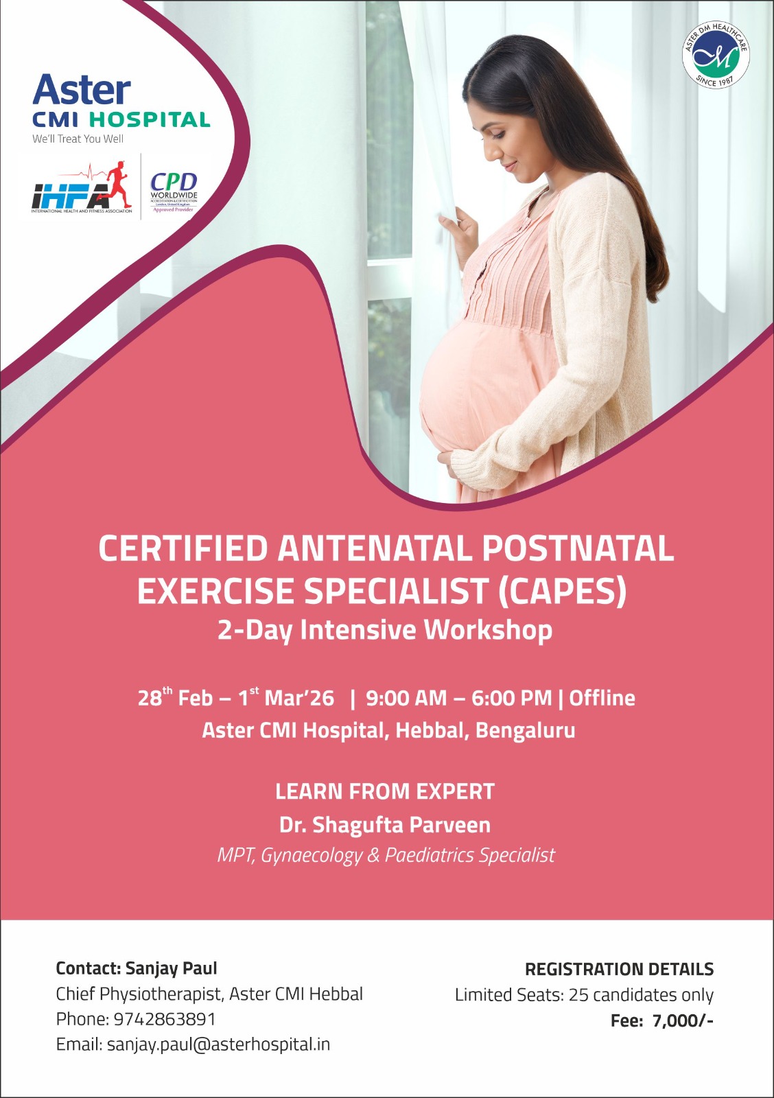 Antenatal Postnatal Workshop - Bangalore (CAPES)